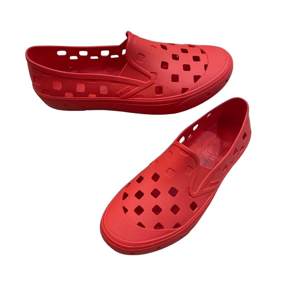 Vans Terk Red Slip On Comfort Water Surf Skate Shoes Men’s size 10